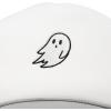 imageDALIX Embroidered Ghost Trucker Cap Hat Women MenLight Gray White