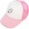 imageDALIX Embroidered Ghost Trucker Cap Hat Women MenLight Pink White
