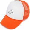 imageDALIX Embroidered Ghost Trucker Cap Hat Women MenOrange White