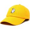 imageDALIX Embroidered Heartly Ghost Baseball Cotton Cap WomenGold