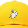 imageDALIX Embroidered Heartly Ghost Baseball Cotton Cap WomenGold
