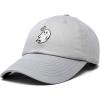 imageDALIX Embroidered Heartly Ghost Baseball Cotton Cap WomenGray