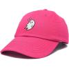 imageDALIX Embroidered Heartly Ghost Baseball Cotton Cap WomenHot Pink