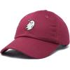 imageDALIX Embroidered Heartly Ghost Baseball Cotton Cap WomenMaroon