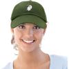 imageDALIX Embroidered Heartly Ghost Baseball Cotton Cap WomenOlive