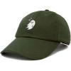 imageDALIX Embroidered Heartly Ghost Baseball Cotton Cap WomenOlive