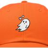 imageDALIX Embroidered Heartly Ghost Baseball Cotton Cap WomenOrange