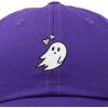 imageDALIX Embroidered Heartly Ghost Baseball Cotton Cap WomenPurple