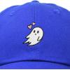 imageDALIX Embroidered Heartly Ghost Baseball Cotton Cap WomenRoyal Blue