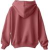 imageDALIX Ghost Embroidered Hoodie Fleece Sweatshirt Zip Front MensMauve