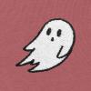 imageDALIX Ghost Embroidered Hoodie Fleece Sweatshirt Zip Front MensMauve
