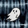 imageDALIX Ghost Embroidered Tie Dye Short Sleeve TShirtBlack
