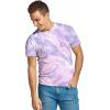imageDALIX Ghost Embroidered Tie Dye Short Sleeve TShirtPurple