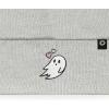 imageDALIX Heartly Ghost Embroidered Beanie Hat Knit Cap Cold Weather WomensLight Gray