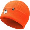 imageDALIX Heartly Ghost Embroidered Beanie Hat Knit Cap Cold Weather WomensNeon Orange