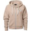 imageDALIX Ghost Embroidered Hoodie Fleece Sweatshirt Zip Front MensTan