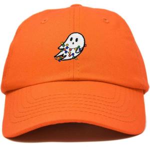 imageDALIX Embroidered Christmas Lights Ghost Baseball Dad CapOrange