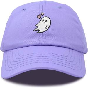 imageDALIX Embroidered Heartly Ghost Baseball Cotton Cap WomenLavender