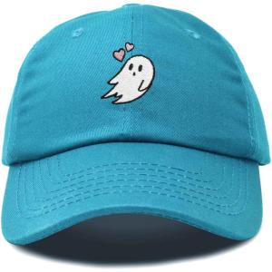 imageDALIX Embroidered Heartly Ghost Baseball Cotton Cap WomenTeal