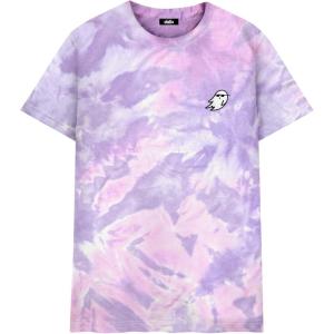 imageDALIX Ghost Life Embroidered Tie Dye Short Sleeve TShirtPurple