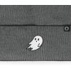 imageDALIX Ghost Embroidered Beanie Hat Knit Cap Cold Weather WomensAsphalt Gray