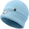 imageDALIX Ghost Embroidered Beanie Hat Knit Cap Cold Weather WomensBaby Blue