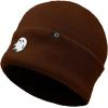 imageDALIX Ghost Embroidered Beanie Hat Knit Cap Cold Weather WomensBrown