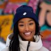 imageDALIX Ghost Embroidered Beanie Hat Knit Cap Cold Weather WomensNavy Blue