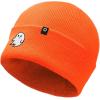 imageDALIX Ghost Embroidered Beanie Hat Knit Cap Cold Weather WomensNeon Orange