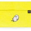 imageDALIX Ghost Embroidered Beanie Hat Knit Cap Cold Weather WomensNeon Yellow