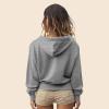 imageDALIX Ghost Embroidered Fleece Zip Hoodie Cold Fall Winter WomenAthletic Heather