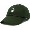 imageDALIX Ghost Life Embroidered Baseball Dad CapDark Green