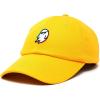 imageDALIX Ghost Life Embroidered Baseball Dad CapGold