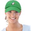 imageDALIX Ghost Life Embroidered Baseball Dad CapKelly Green