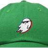 imageDALIX Ghost Life Embroidered Baseball Dad CapKelly Green