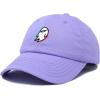 imageDALIX Ghost Life Embroidered Baseball Dad CapLavender