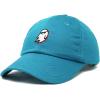 imageDALIX Ghost Life Embroidered Baseball Dad CapTeal