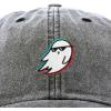 imageDALIX Ghost Life Embroidered Baseball Dad CapWashed Black