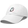 imageDALIX Ghost Life Embroidered Baseball Dad CapWhite