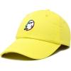 imageDALIX Ghost Life Embroidered Baseball Dad CapYellow