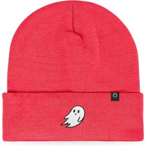 imageDALIX Ghost Embroidered Beanie Hat Knit Cap Cold Weather WomensNeon Pink
