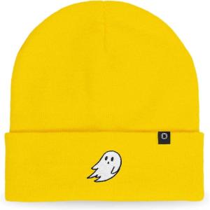 imageDALIX Ghost Embroidered Beanie Hat Knit Cap Cold Weather WomensYellow