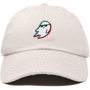 imageDALIX Ghost Life Embroidered Baseball Dad CapBeige