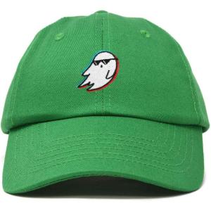 imageDALIX Ghost Life Embroidered Baseball Dad CapKelly Green