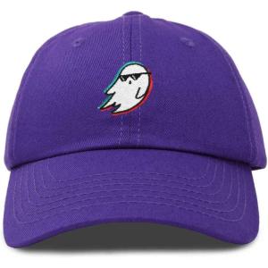 imageDALIX Ghost Life Embroidered Baseball Dad CapPurple