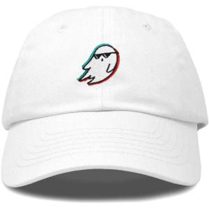 imageDALIX Ghost Life Embroidered Baseball Dad CapWhite