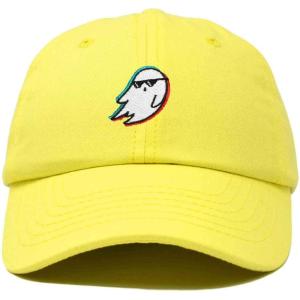imageDALIX Ghost Life Embroidered Baseball Dad CapYellow