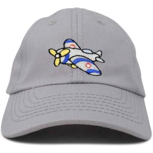 imageDALIX Airplane Hat Infant Baseball Cap Girls BoysGray