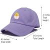 imageDALIX Cute Easter Chick Hat Infants Embroidered Baby Baseball CapLavender