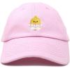 imageDALIX Cute Easter Chick Hat Infants Embroidered Baby Baseball CapLight Pink